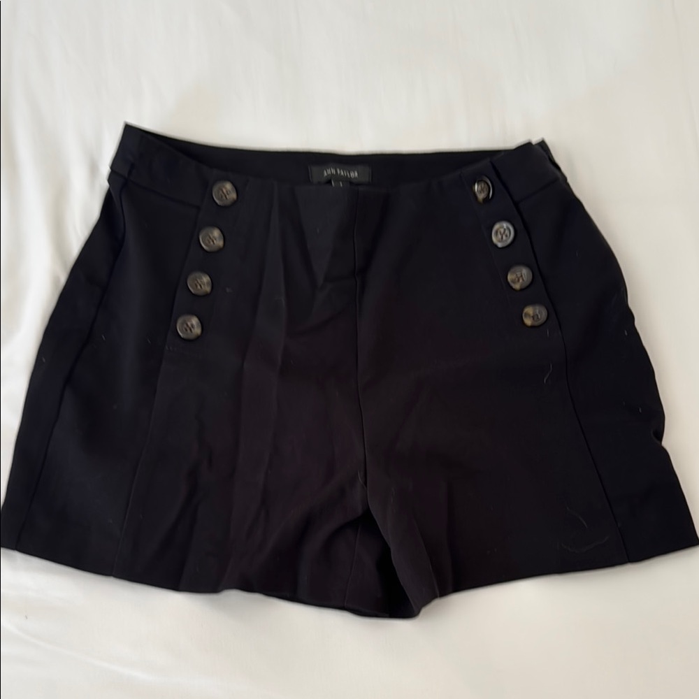 Ann Taylor Black High Waist Shorts